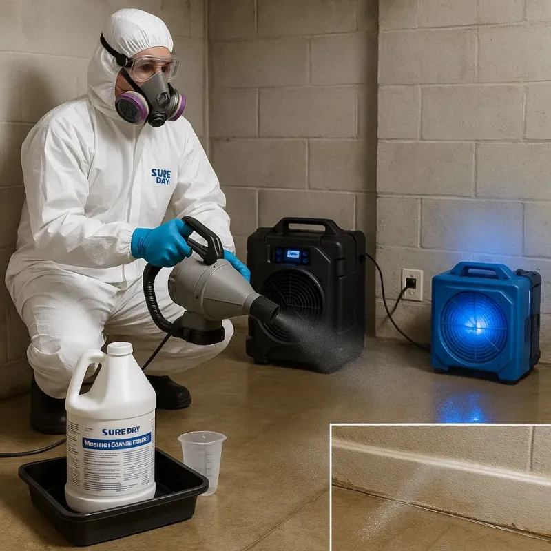 Sanitization and Odor Removal process in Genoa, OH